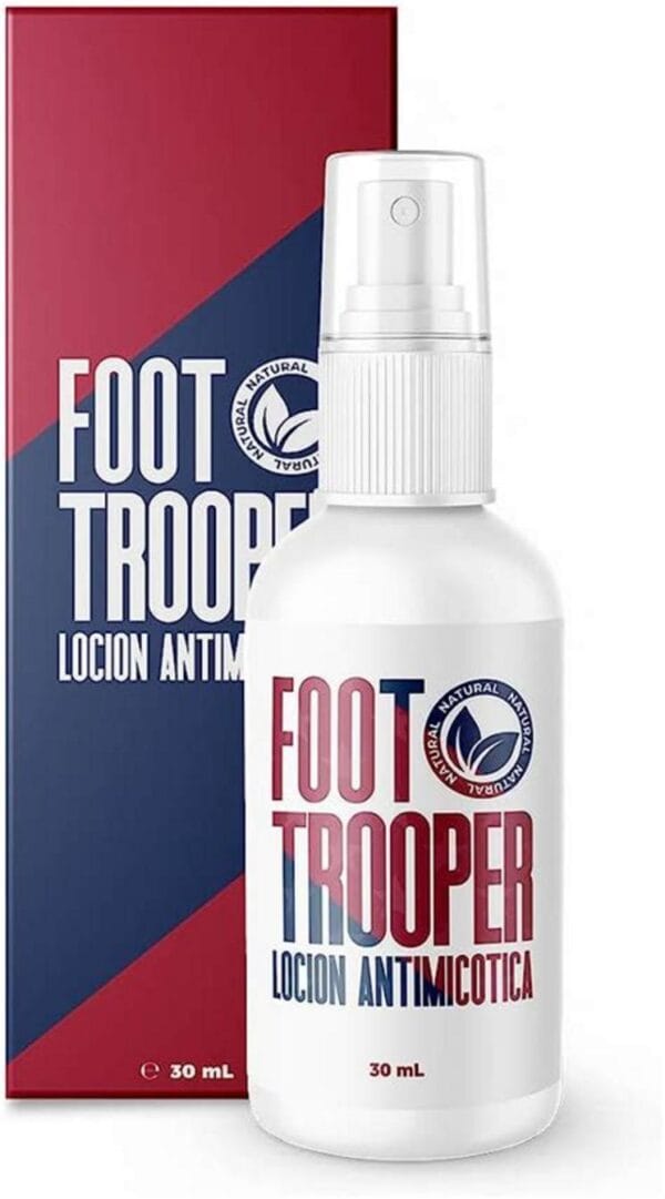 ¡Protege tus pies contra el pie de atleta y el olor del sudor! Foot Trooper es un spray natural que mantiene tus pies frescos hasta 24 horas. Alivia el picor y la inflamación y prolonga la vida de tus zapatos. ¡No esperes más! Compra ahora